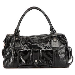 Tod's Black Patent Leather Medium Shoulder Bag