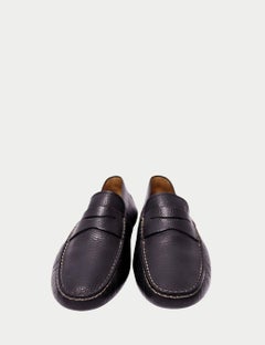 Tod’s Black Pebbled Leather Driving Loafers - EU 41.5