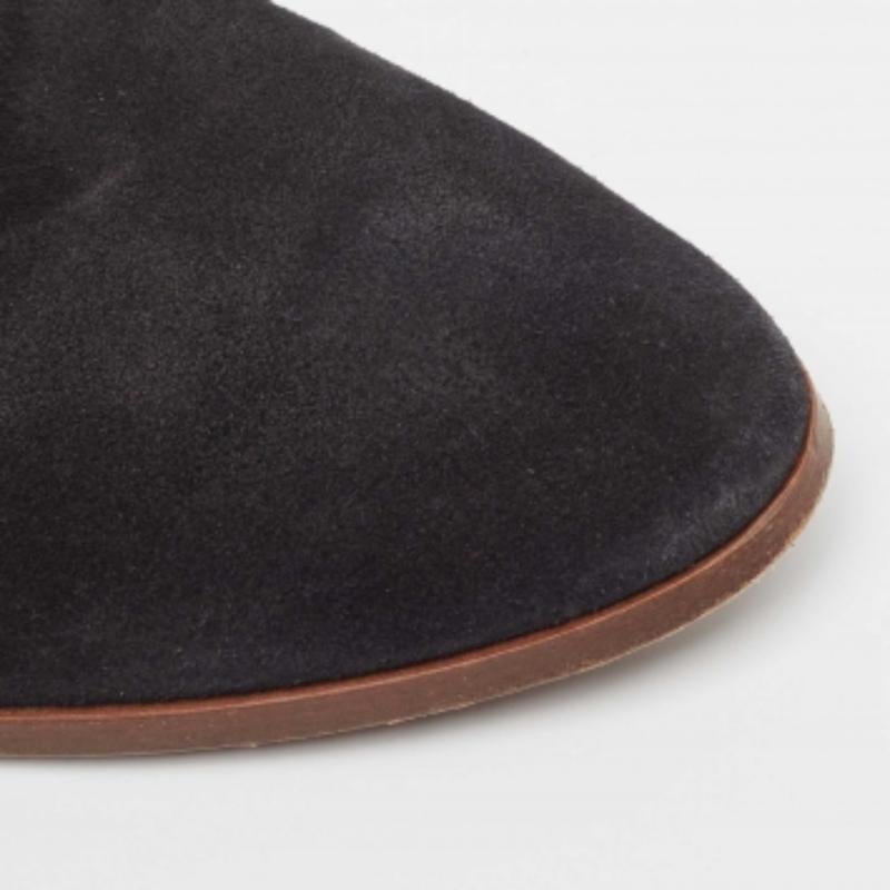 Tod's Schwarze Wildlederstiefeletten Größe 39,5 im Angebot 4