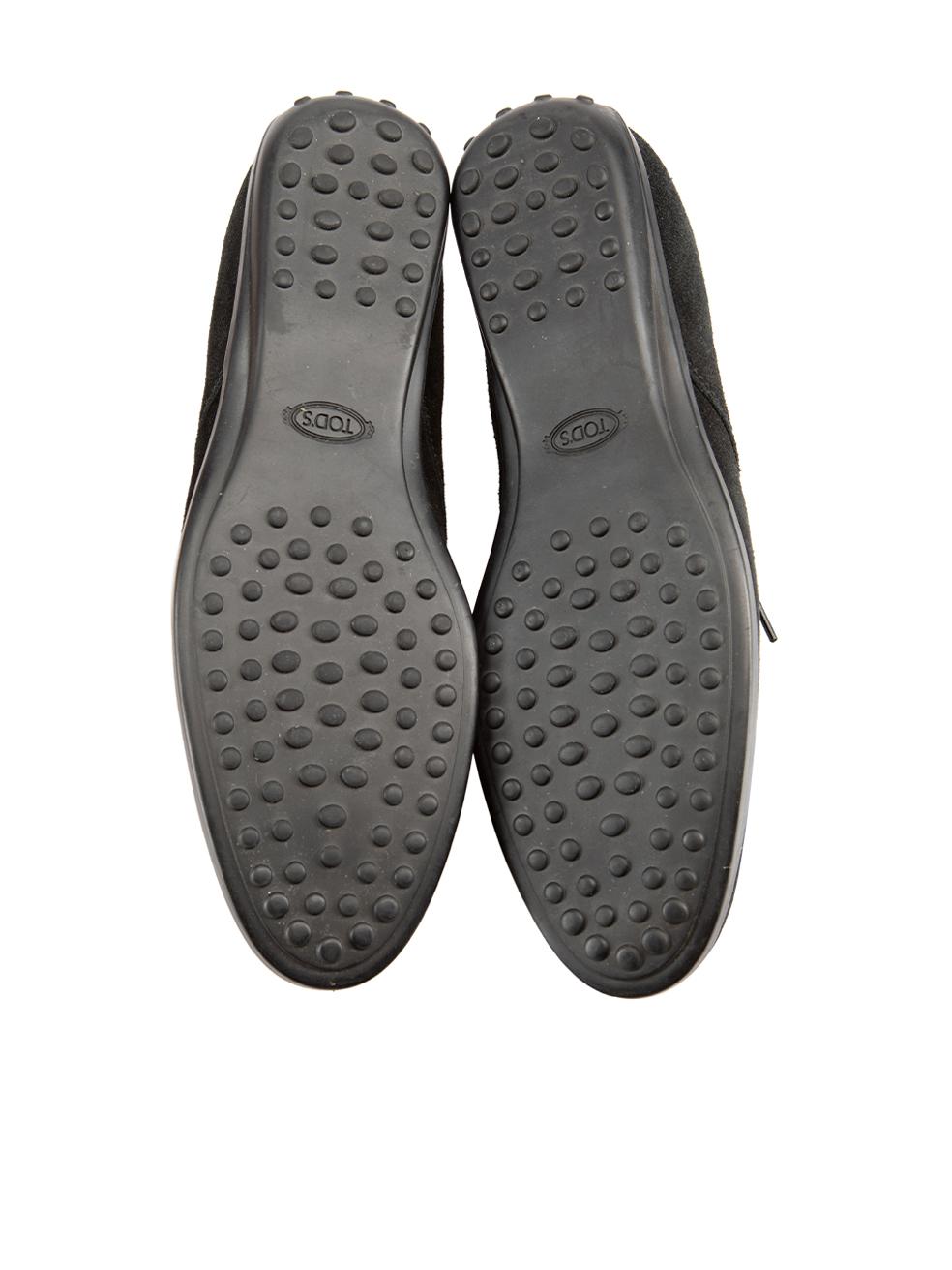 Tod's Bottes de désert en daim noir Taille IT 37.5 Bon état - En vente à London, GB