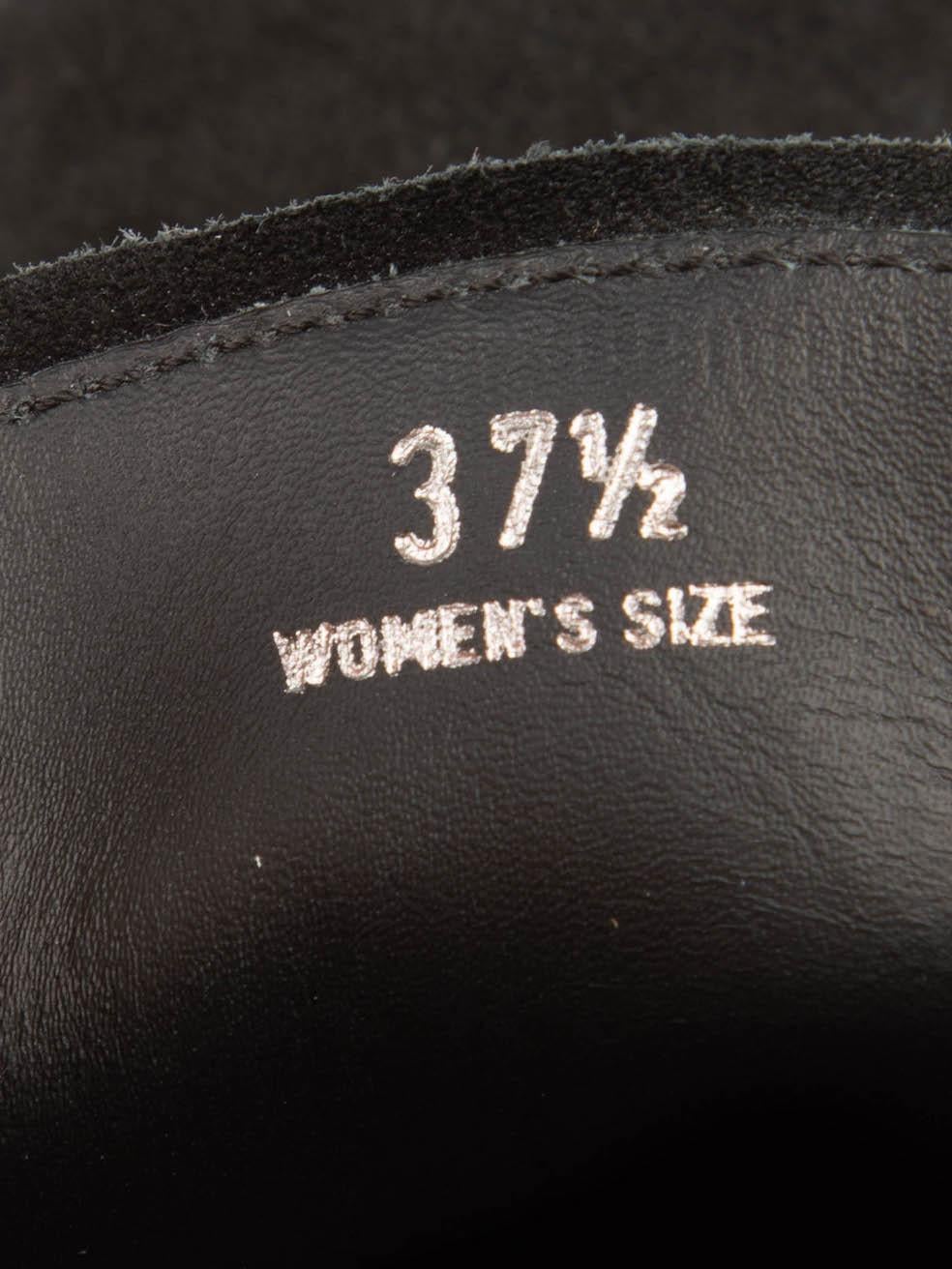 Tod's Bottes de désert en daim noir Taille IT 37.5 en vente 2
