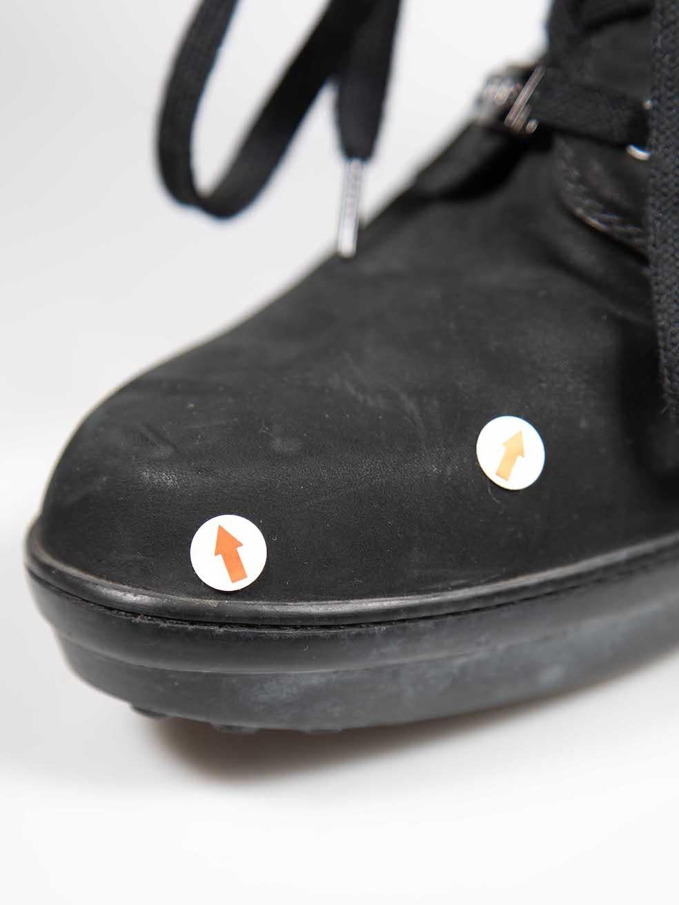 Tod's Botines con cordones de ante negro Talla IT 41 en venta 5