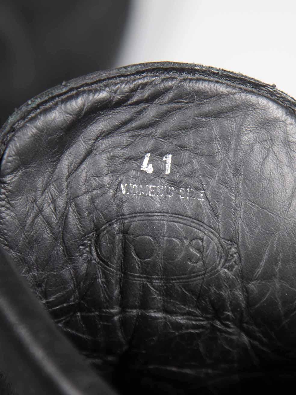 De las mujeres Tod's Botines con cordones de ante negro Talla IT 41 en venta