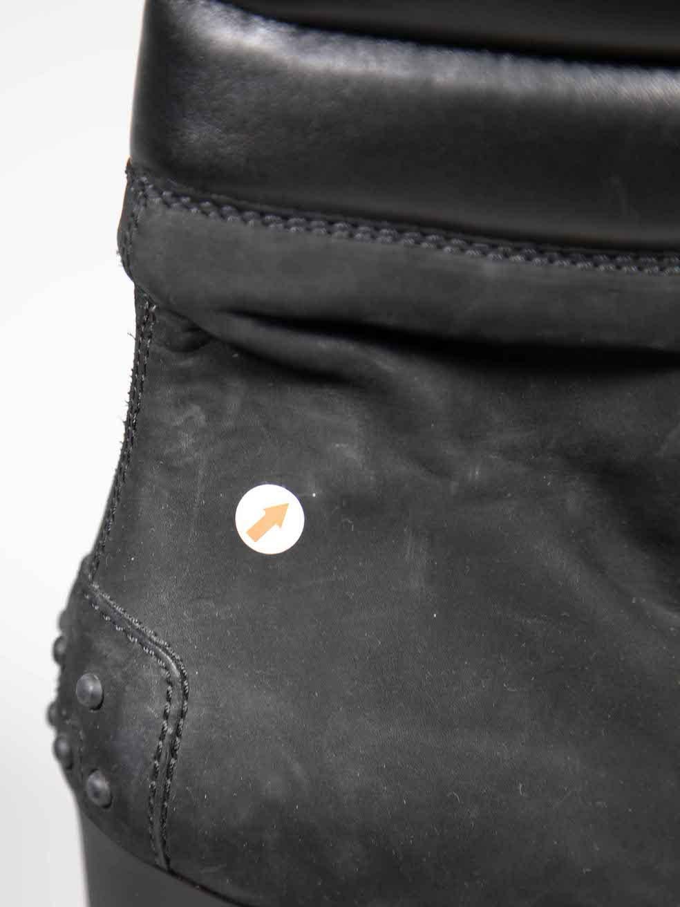 Tod's Botines con cordones de ante negro Talla IT 41 en venta 2