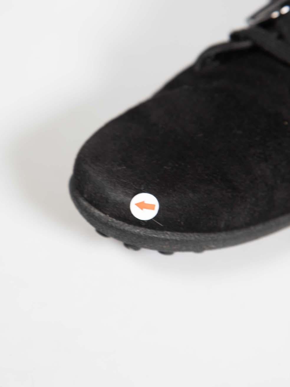 Tod's - Chaussures à lacets en daim noir - Taille IT 36 Pour femmes en vente