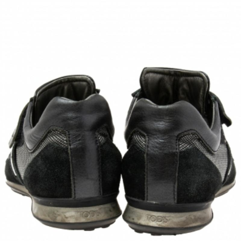 Tod's - Baskets basses en daim, cuir et nylon - Taille 42 Pour hommes en vente