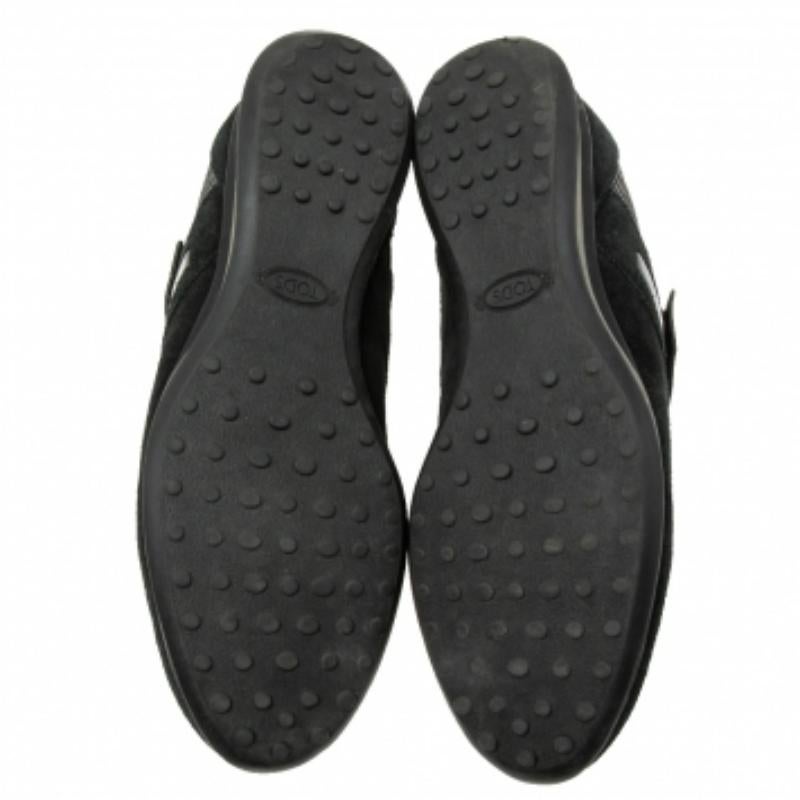 Tod's - Baskets basses en daim, cuir et nylon - Taille 42 en vente 1