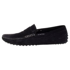 Tod's Black Suede Loafers Size 41