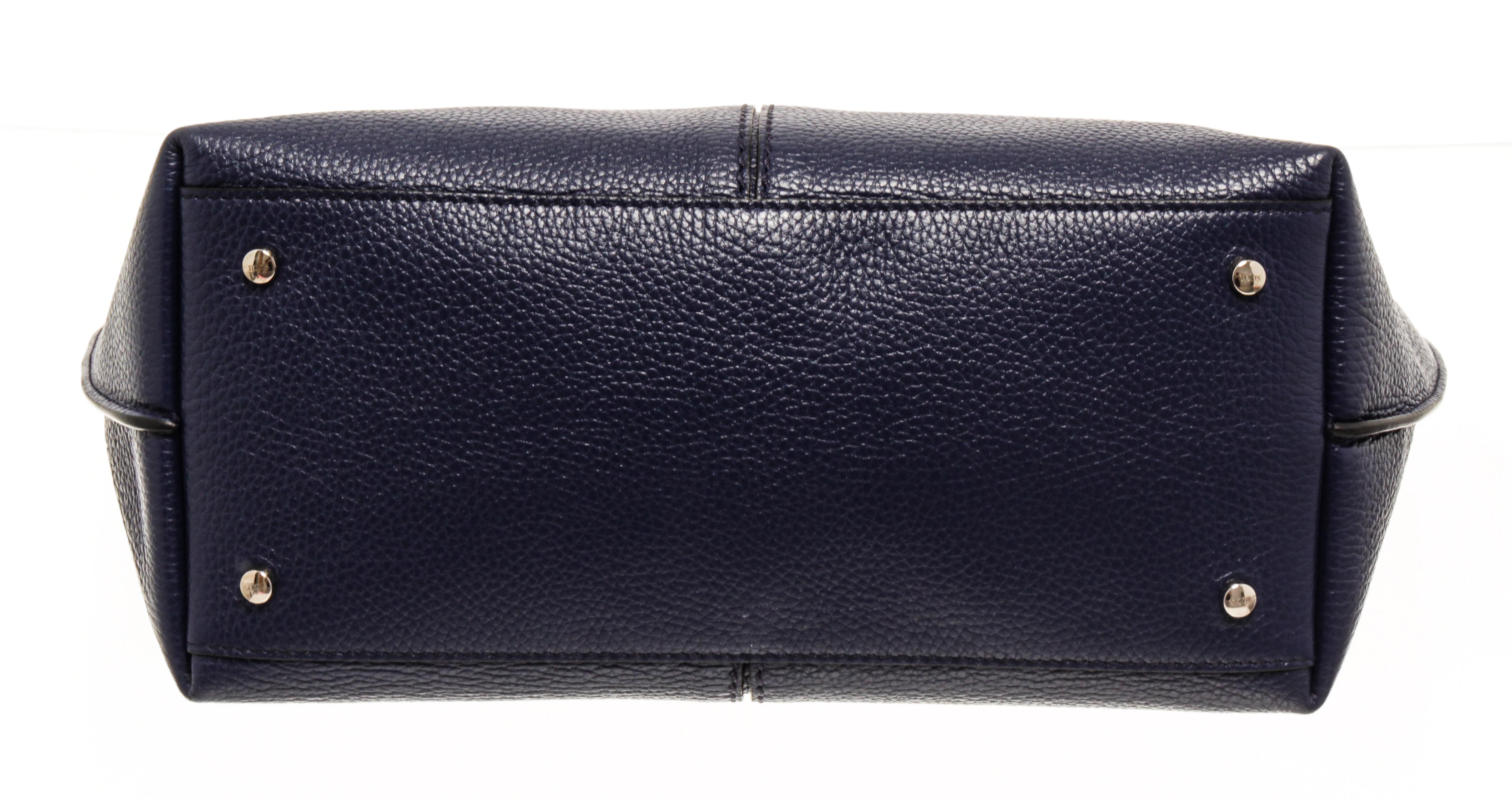 Women's Tod's Blue Leather Joy Medium Tote Bag