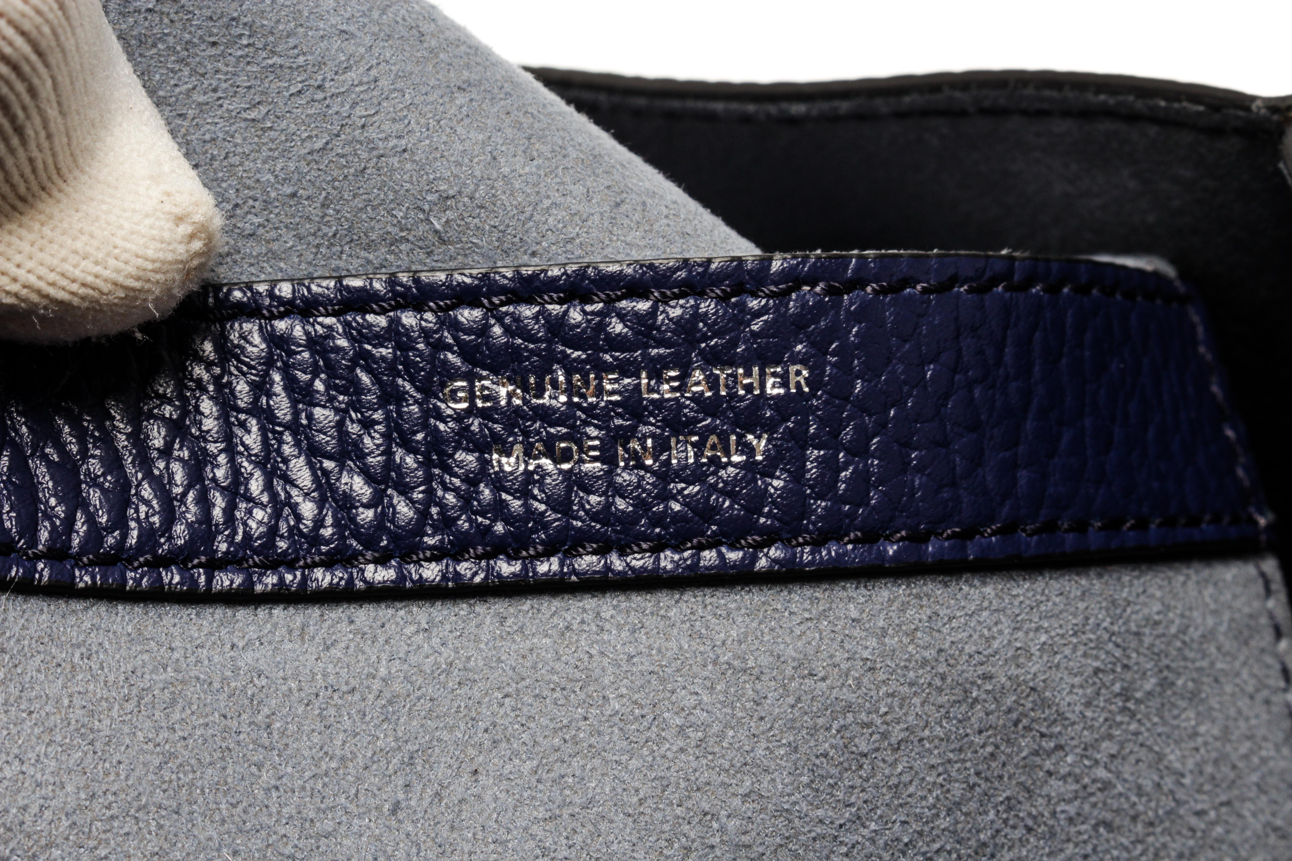 Tod's Blue Leather Joy Medium Tote Bag 4
