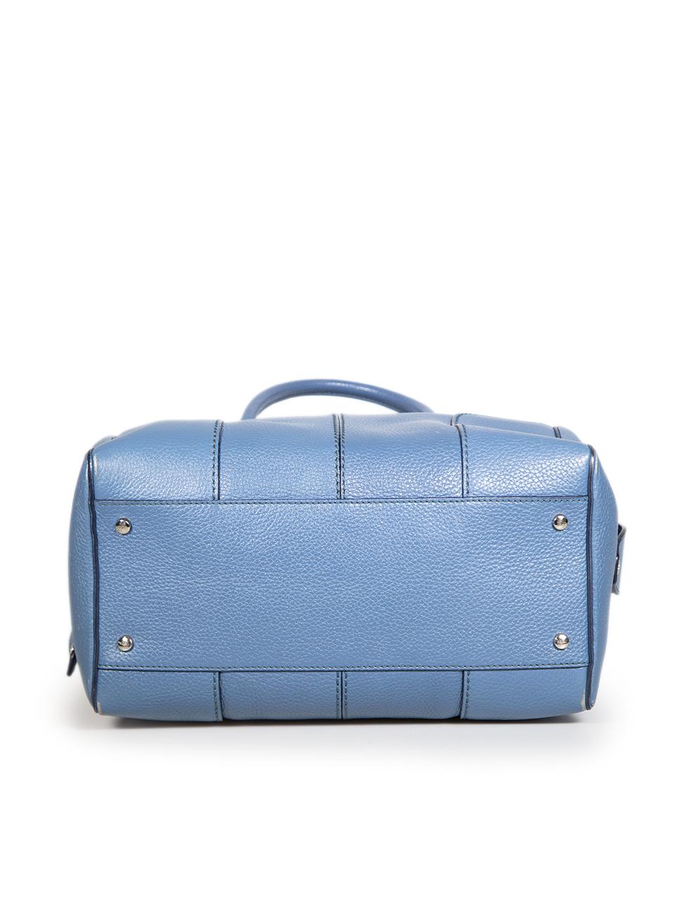 Women's Tod's Blue Leather Sella Bag