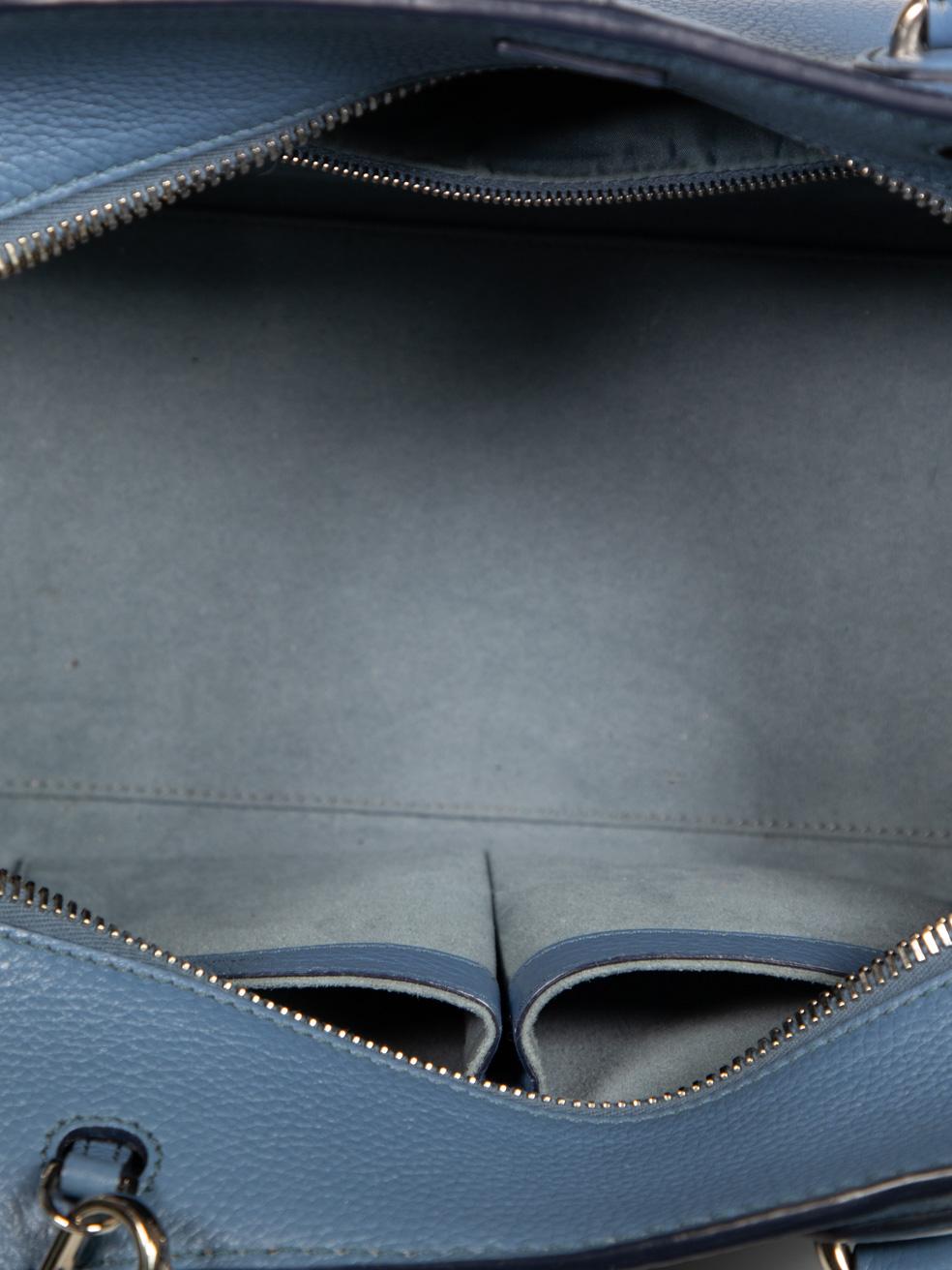 Tod's Blue Leather Sella Bag 2
