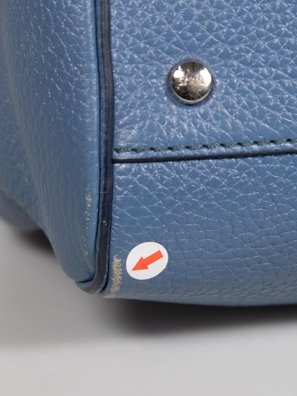 Tod's Blue Leather Sella Bag 3