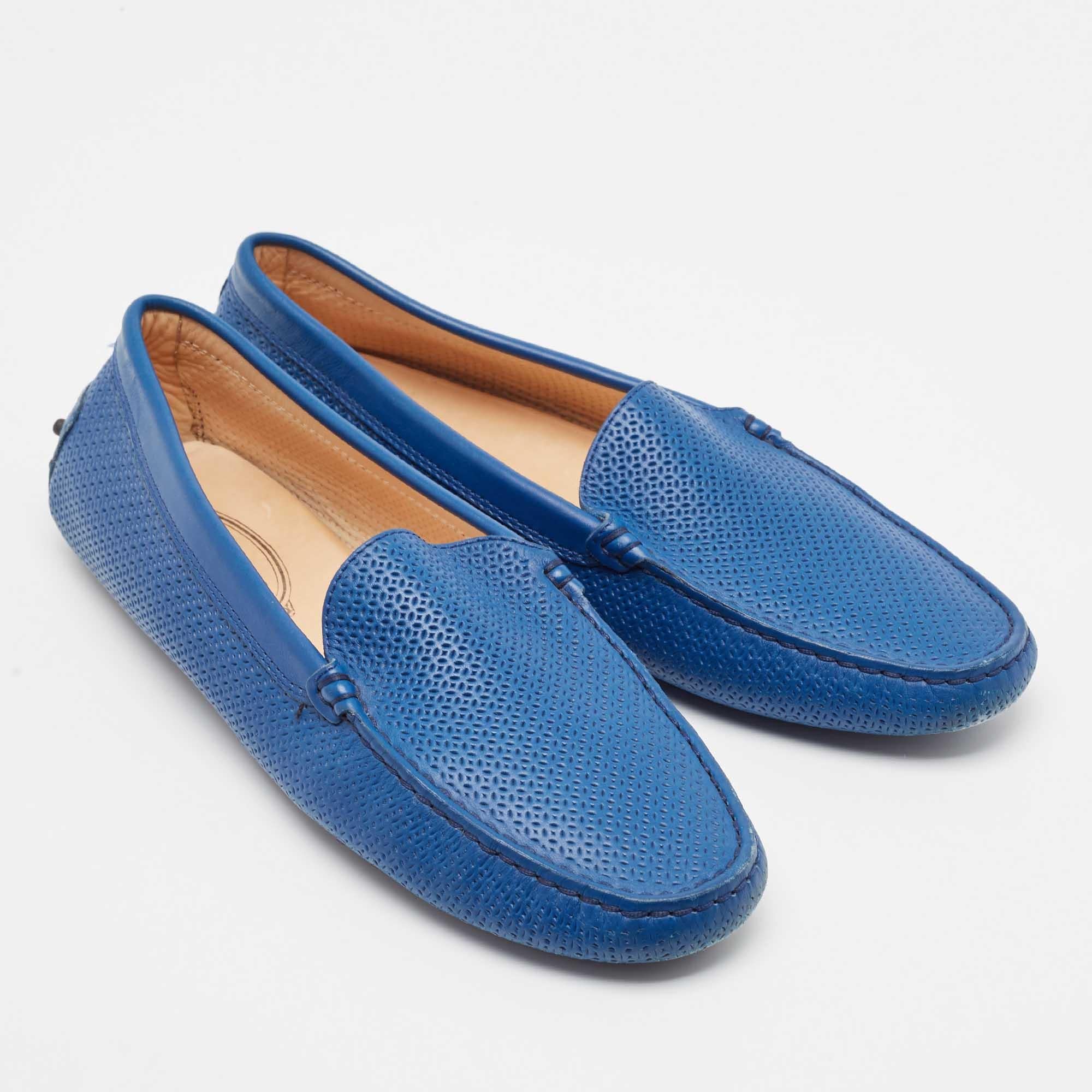 De las mujeres Mocasines Tod's Slip on Piel Azul Talla 40 en venta