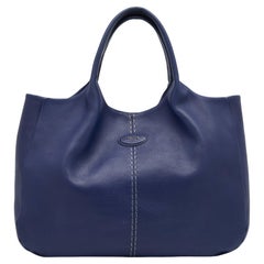 Tod's Blue Leather Tote