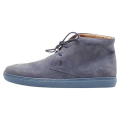 Tod's Blue Suede Desert Boots Size 40