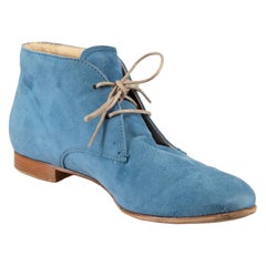 Tod's Bottes de désert en daim bleu Taille IT 37