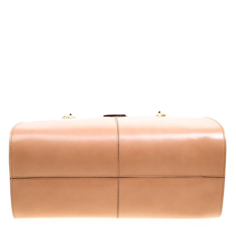 Tod's Blush Pink Leather Top Handle Shoulder Bag For Sale at 1stDibs