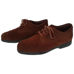 Tod's Brown Laced Suede Stringed Shoes. Excellent conditions. Size 8 (UK)