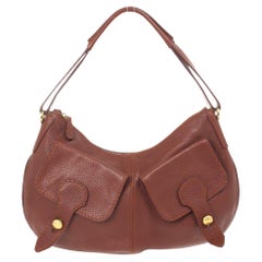 Tod
s Brown Leather Benji Sacca Hobo