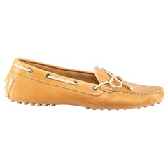 Tod's Brown Leather Driving Shoes Size IT 37.5