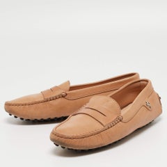 Tod's Brown Leather Ferrari LoafersSize 37