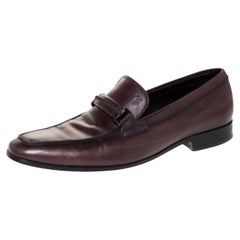 Tod's Brown Leather Gommino Loafers Size 41