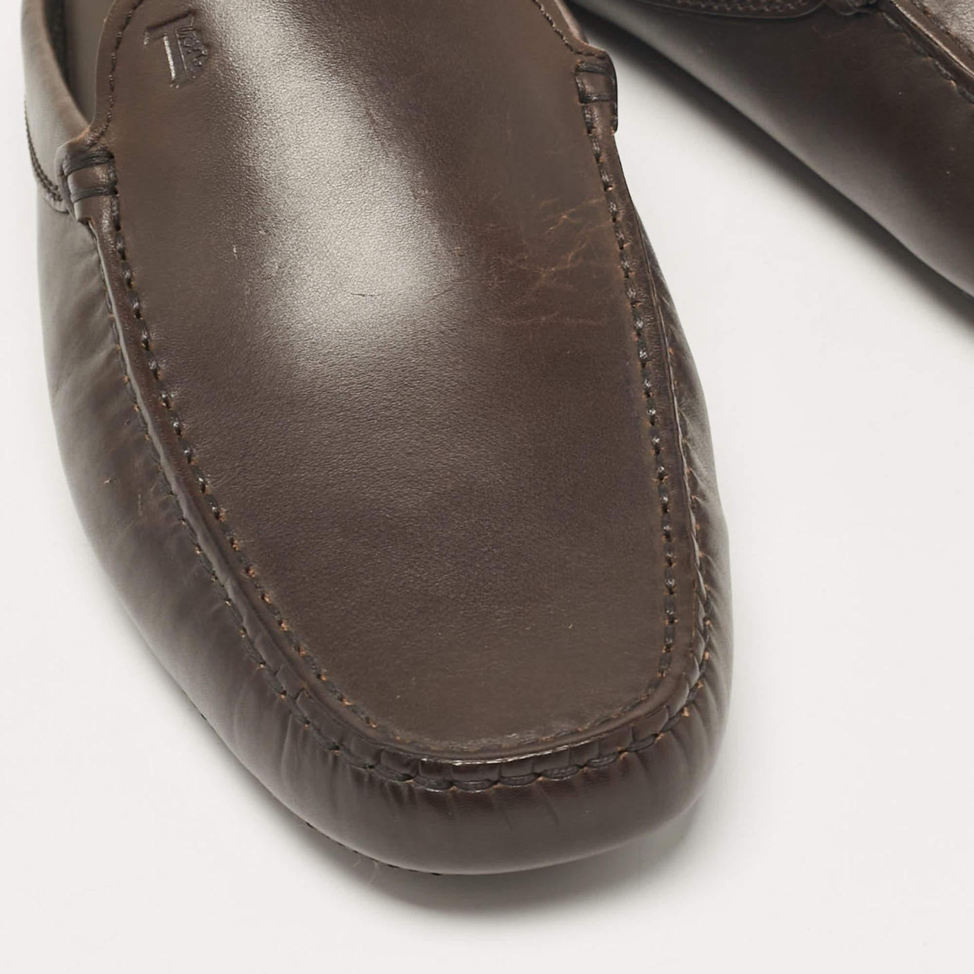 Tod's Brown Leather Mules Size 39.5 For Sale 3