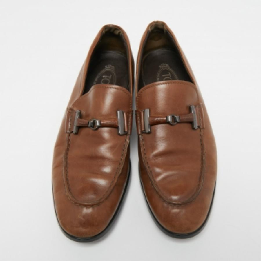 Marron Tod's Mocassins en cuir Brown Taille 40 en vente