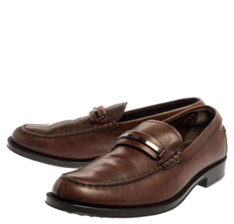 Mocasines Tod's Slip On Piel Marrón Talla 41 Negro en venta