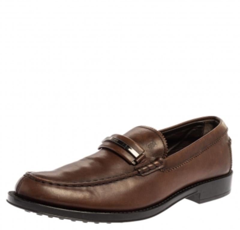 De los hombres Mocasines Tod's Slip On Piel Marrón Talla 41 en venta