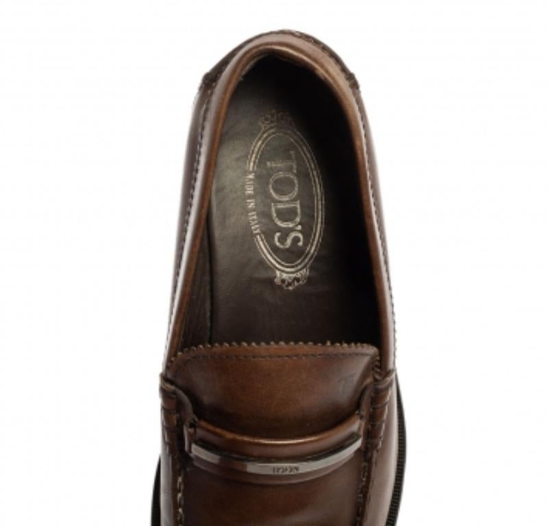 Mocasines Tod's Slip On Piel Marrón Talla 41 en venta 1