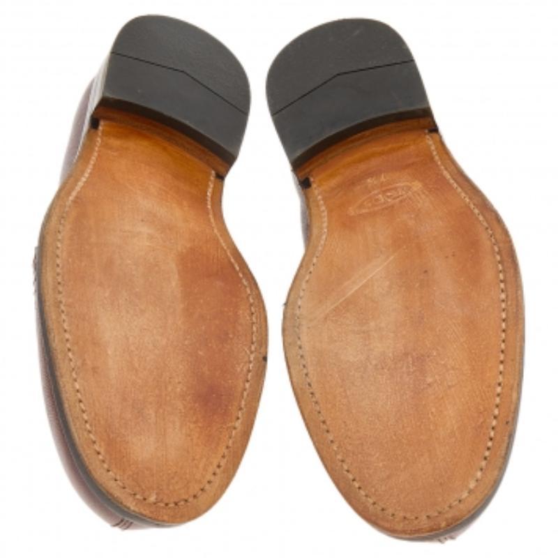 Uomo Mocassini Tod's in pelle marrone taglia 41,5 in vendita