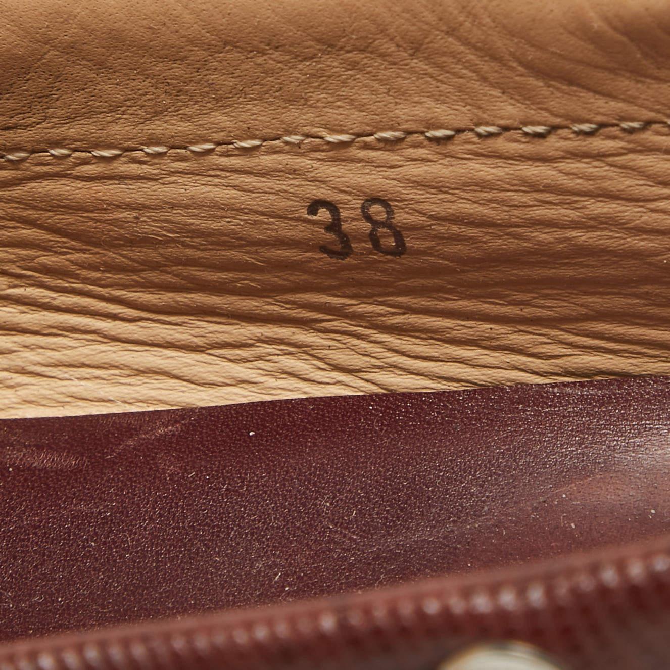 Tod's Brown LeatherSlip On Loafers Size 38 For Sale 3