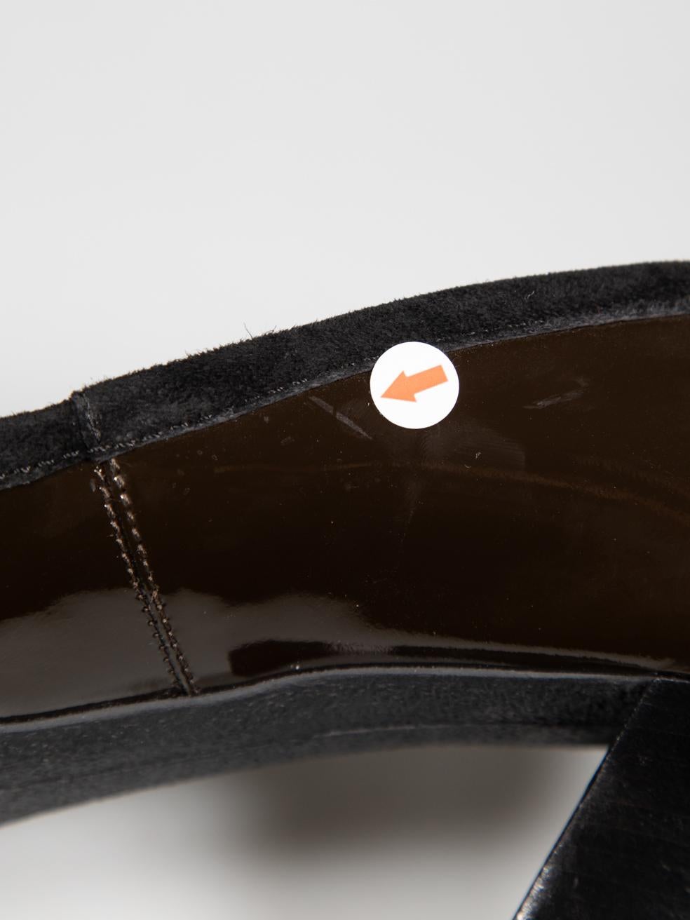 Tod's Brown Patent Leather Loafer Pumps Size IT 38.5 For Sale 4