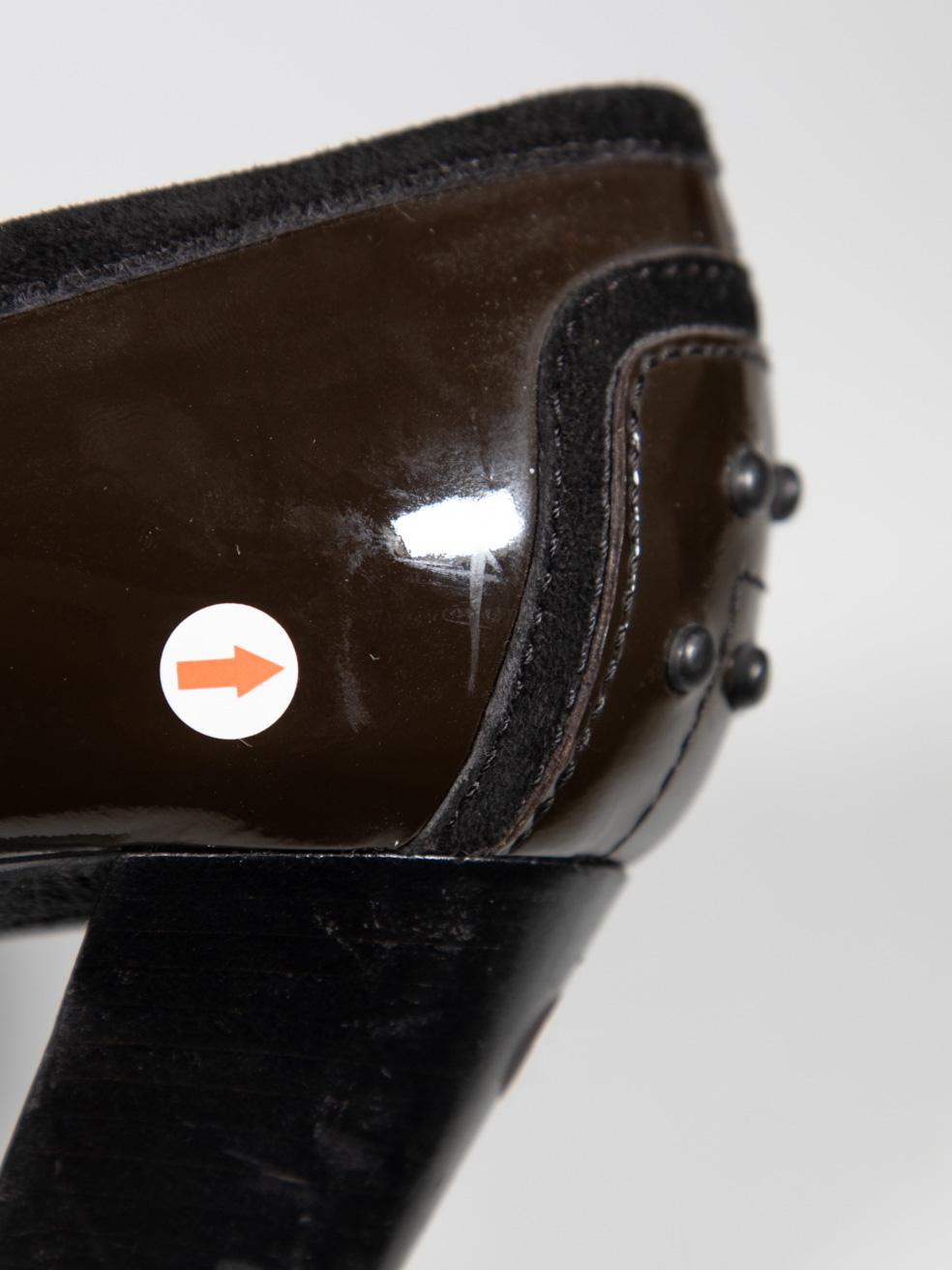 Bombas mocasines Tod's de charol marrón talla IT 38.5 en venta 4