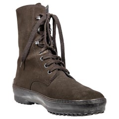 Botas Tod's con cordones de ante marrón Talla IT 37