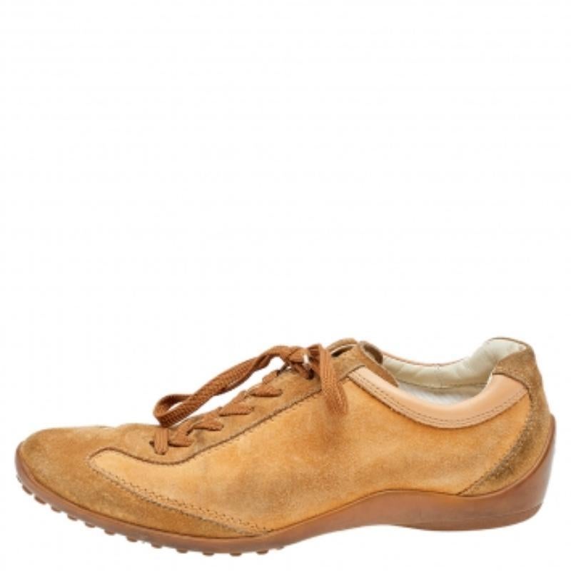 Donna Sneakers basse Tod's in pelle scamosciata marrone misura 37,5 in vendita