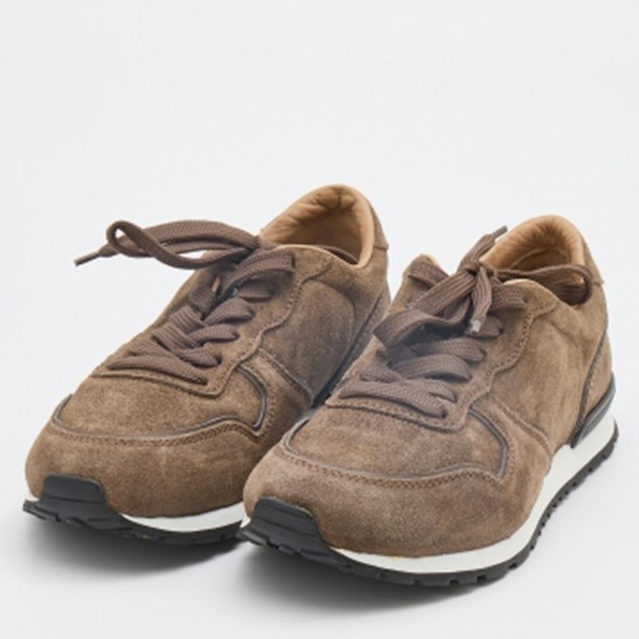 Tod's Brown Suede Low Top Sneakers Size 39.5 en vente 3