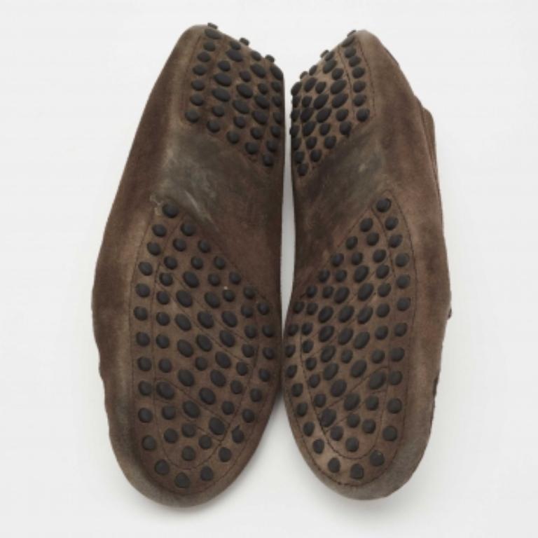 Tod's Mocassins en daim Brown Taille 37 en vente 3