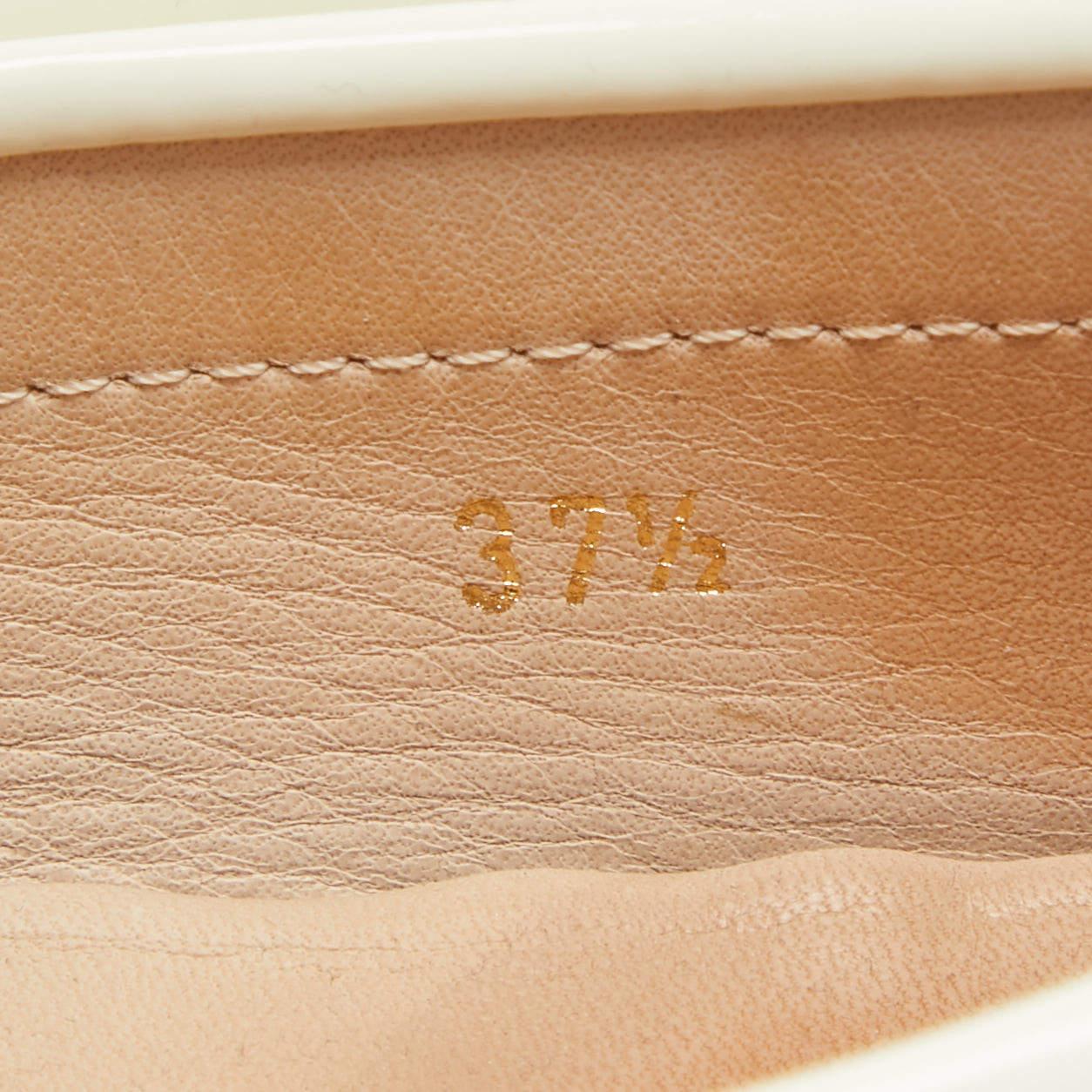 Tod's Brown/White Patent and Nubuck Slip On Loafers Size 37.5 For Sale 3