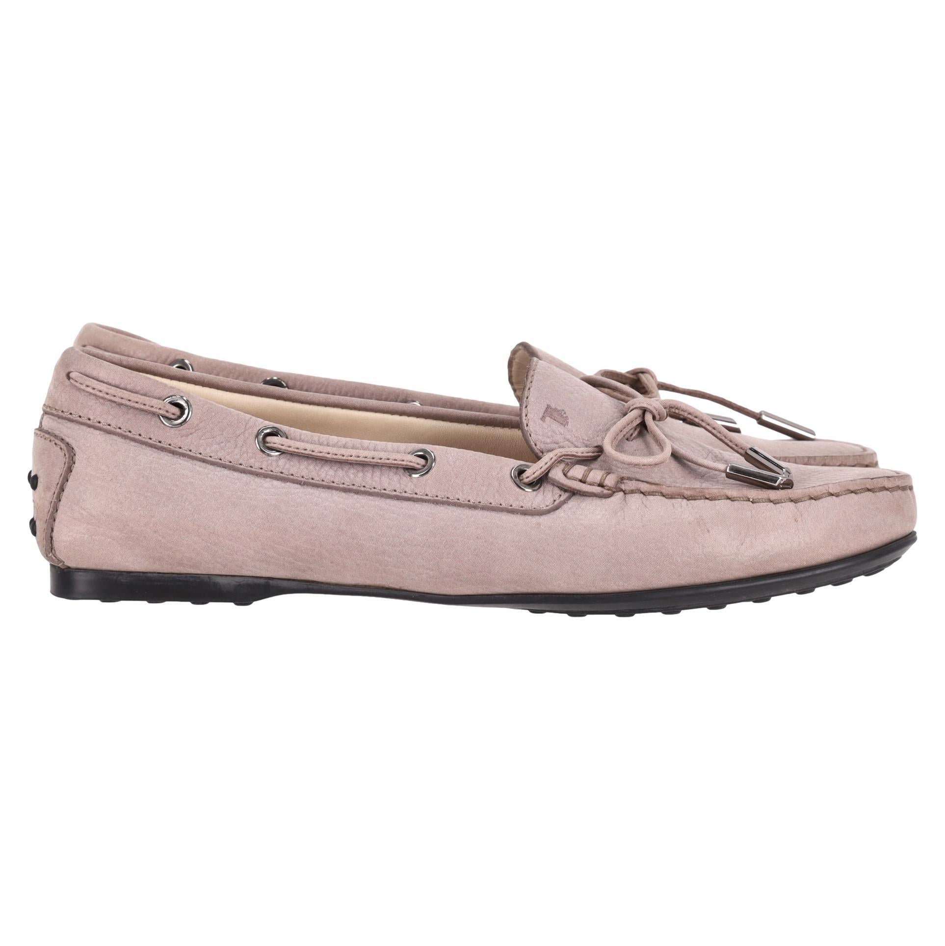 Marron Tod's City Gommino Mocassins en daim en vente