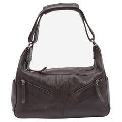 Tod
s Dark Brown Leather Micky Hobo