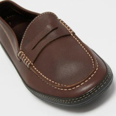 Tod's Dark Brown Leather Penny Loafers Size 41