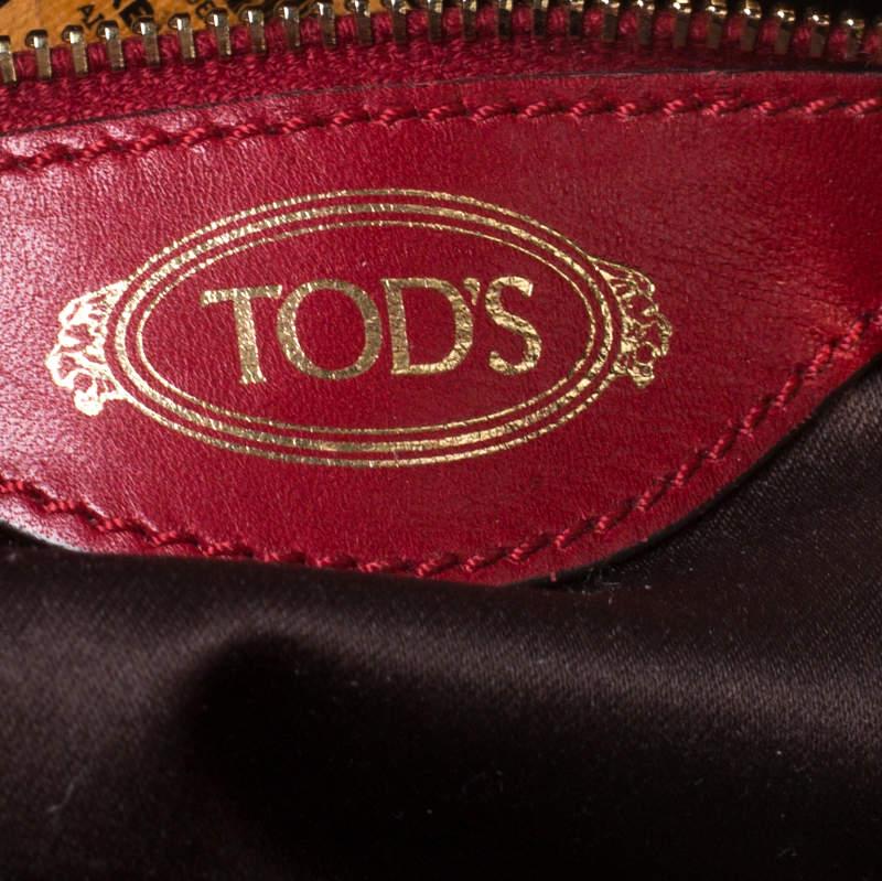 Tods Dark Brown Leather Sella Satchel 3