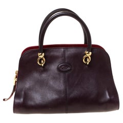 Tod's Sella Schulranzen aus dunkelbraunem Leder