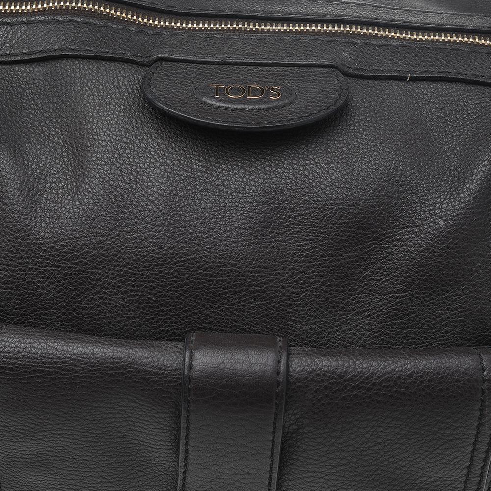 Tod's Dark Brown Leather Shoulder Bag 5