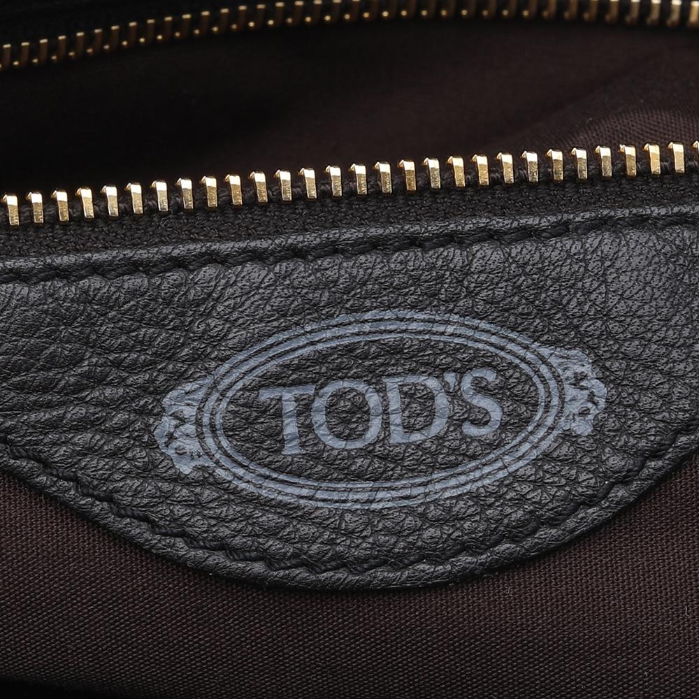 Tod's Dark Brown Leather Shoulder Bag 3