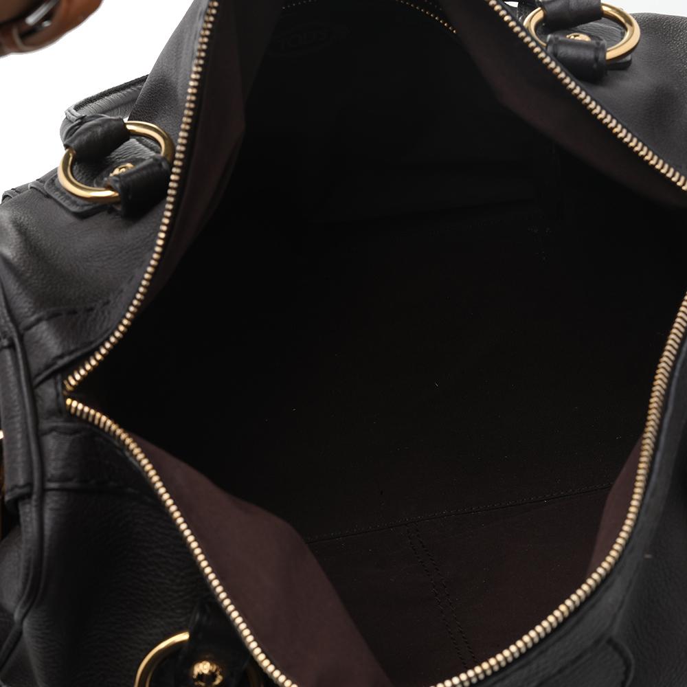Tod's Dark Brown Leather Shoulder Bag 4