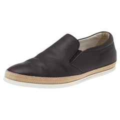 Tod's Zapatillas Slip On Piel Marrón Oscuro Talla 42.5